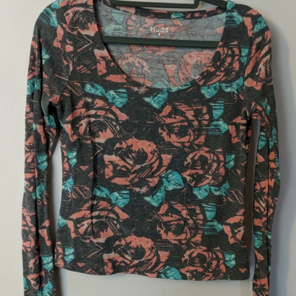 Lightweight floral sweater